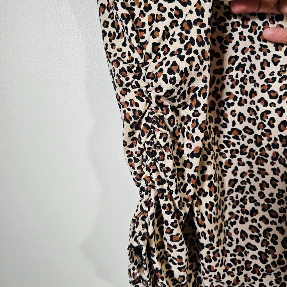 NEVER WORN ADORA ANIMAL PRINT MUSCLE TOP CREW NECK SOFT TOP SIZE SMALL - Picture 4 of 14